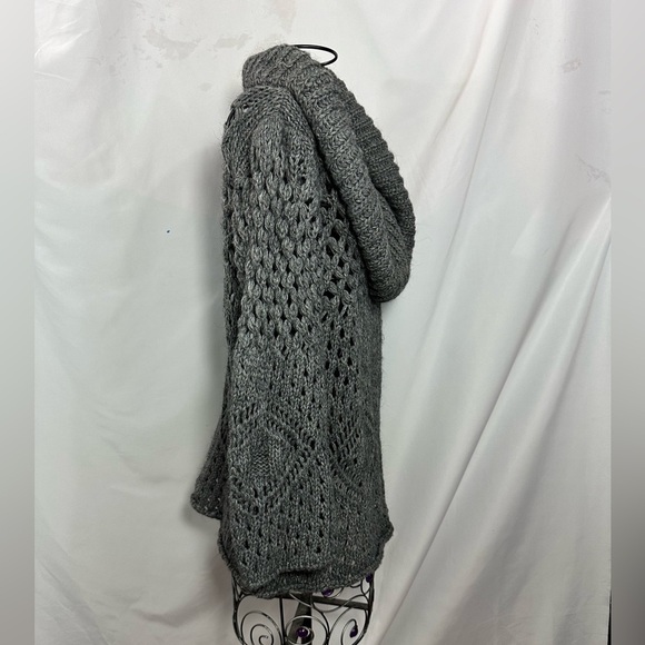 etoile isabel marant grey cowl neck crochet sweater size 2 - Picture 4 of 6